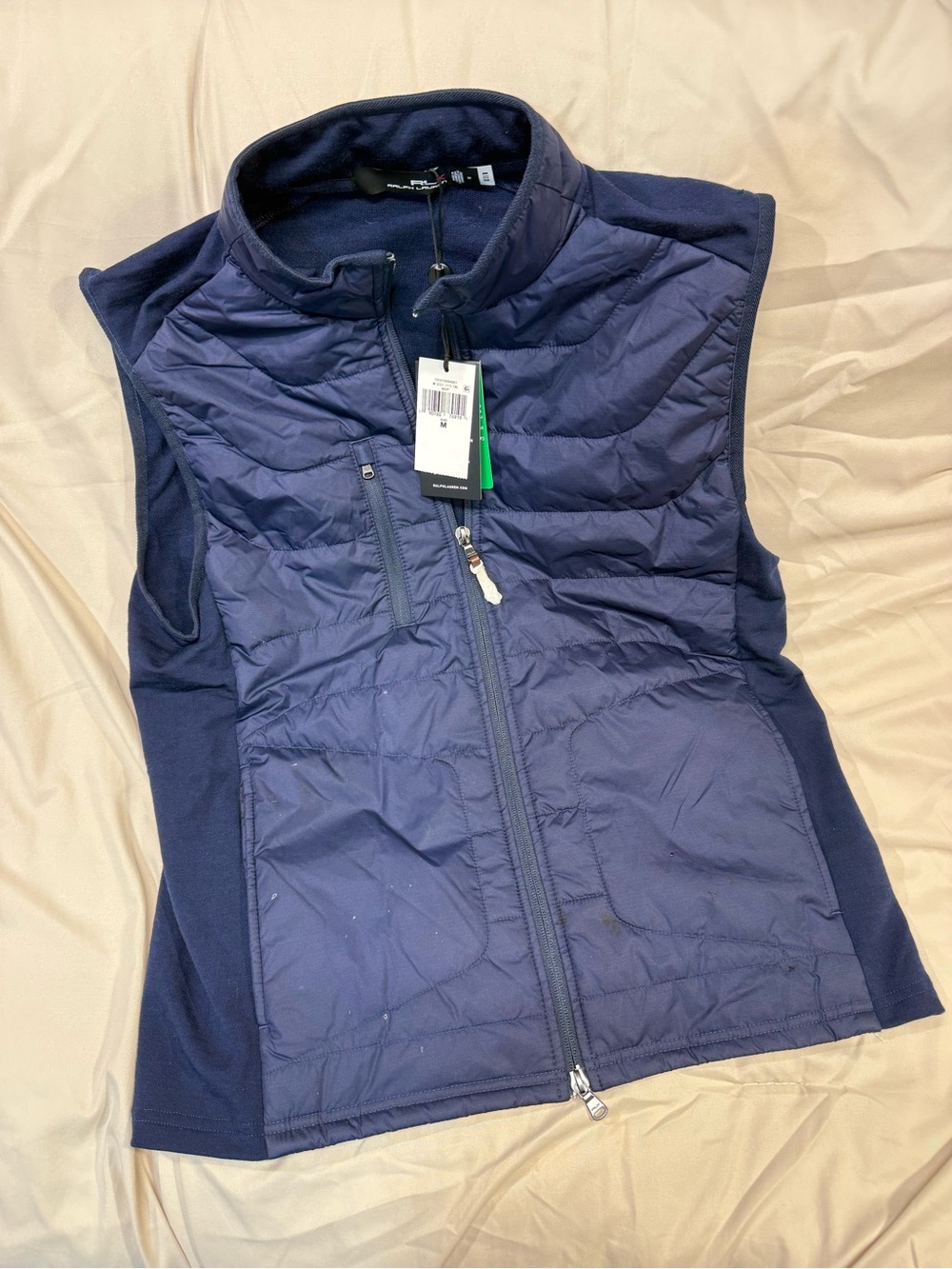 RLX Ralph Lauren Golf Vest Men’s M Navy NWT Performance